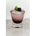 thumbnail image 3 of 10 Strawberry Street 8 oz Crete Etched Double Old Fashioned Glass, Set of 6, Plum, 3 of 5
