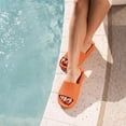 thumbnail image 5 of Cushionaire Feather Pillow Slide Sandals for Women – Comfortable and Squishy Slip On Womens Slippers, Indoor Outdoor Shower Shoes, Beach Essential Cloud Slides, 5 of 17