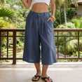thumbnail image 2 of ibiyuan Womens Casual Pants Wide Leg Elastic Waist Palazzo Pants for Women Casual Flowy Womens Trousers Drawstring Women Lounge Pants Fashion Clothing Beach Clothes 2026, 2 of 9