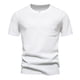 thumbnail image 2 of pstuiky camisetas para hombre, Camiseta de manga corta con cuello redondo y estampado liso para hombre camisas casuales para hombre s, 2 of 7