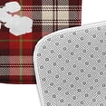 thumbnail image 2 of Simply Daisy Snow Flake on Plaid Pet Feeding Mat for Dogs and Cats, 2 of 3