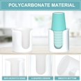 thumbnail image 4 of Dispensador de vasos de baño BYAWAY para encimera, 3 onzas, paquete de 2 unidades, color blanco, 4 of 7