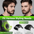 thumbnail image 7 of Vacuum Beard Trimmer for Men, Men’s Electric Stubble Trimmer with LED Display, 20 Length Settings, IPX7 Waterproof, USB Charge, Gifts for Men, Green, 7 of 7
