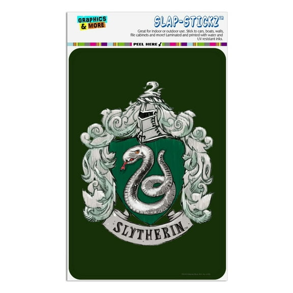 Harry Potter Slytherin Painted Crest Home Business Office Sign
