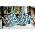 thumbnail image 3 of 18" x 18" Simply Daisy Kaleidoscope Graffiti Polyester Indoor/Outdoor Pillow, Unreal Teal Qty 1, 3 of 6