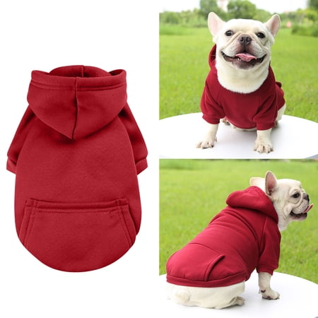 Ailezt Autumn And Winter Sweater Denim Pocket Two Legged Clothes Sports Style Pet Clothes Dog Cat Clothes Pet Supplies