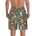 thumbnail image 3 of Naloa Cute Animal Forest Men's Beach Shorts, Surfing shorts, Swim trunks, Quick Dry Swim Trunks for Surfing Beach Fun - Small, 3 of 9