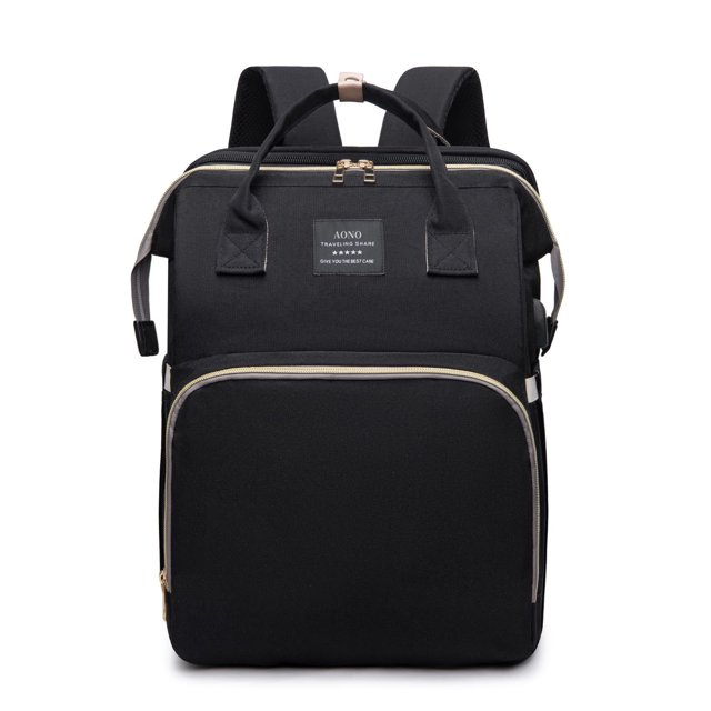 Bolsa de gran capacidad para madres y bebés, almacén japonés sencillo de biberones con aislamiento, mochila para exteriores para bebés, estilo moderno