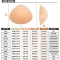 thumbnail image 6 of Pair of Silicone Breast Forms Triangle Concave Mastectomy Prosthesis Bra Enhancer Inserts C Cup 800g/pair, 6 of 6