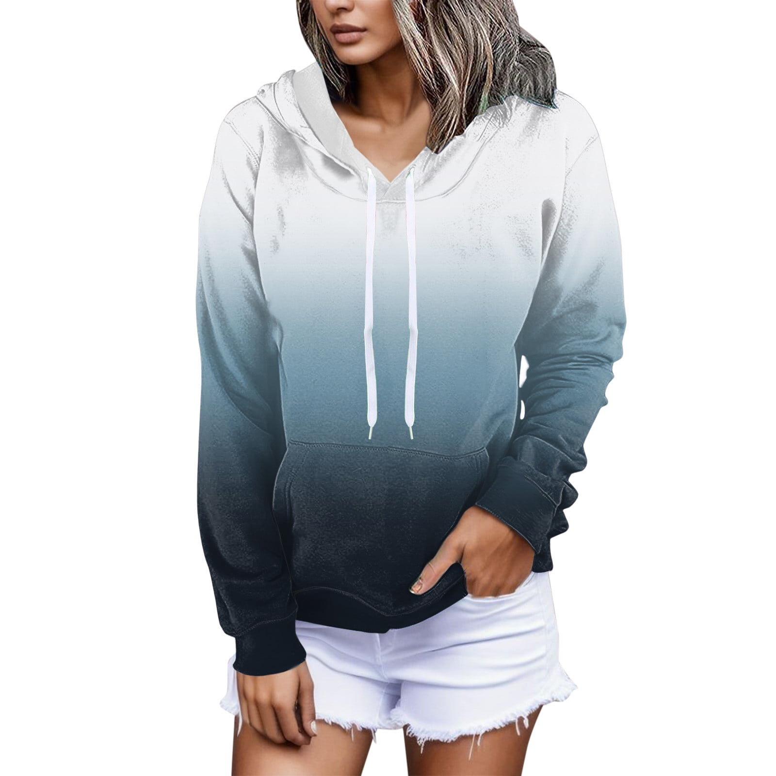 Ombre clearance hoodie women's