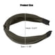 thumbnail image 4 of Satén Anudado Diadema, Pelo Diadema para Mujeres, Ejército Verde, 1.2 Ancho, 4 of 7