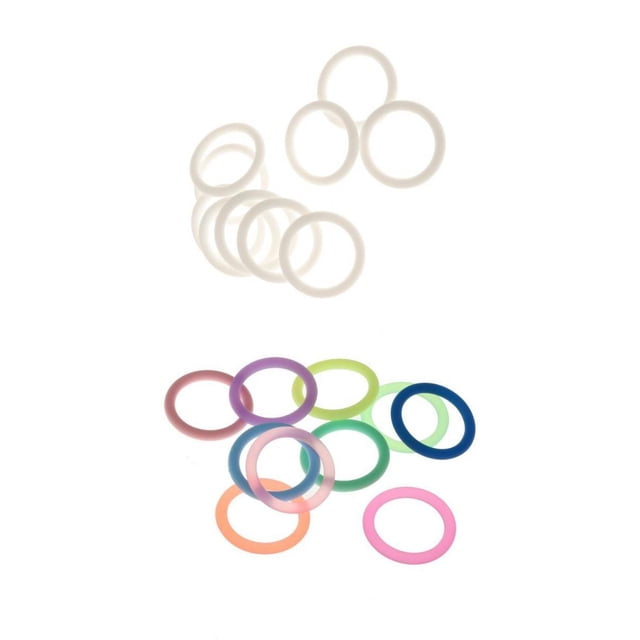 Adaptador Del Sostenedor De Cadena Del Clip De Los Pacificadores Del Bebé Del Silicón De Los Anillos 20xO Sunnimix Anillos para chupete de silicona