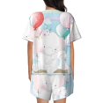 thumbnail image 3 of Bixox Women's Cute Elephant Printed Pajama Set 2 Piece Lounge Set Top and Shorts Soft Pajamas, Shorts with Pockets, 3 of 7