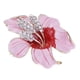 thumbnail image 4 of Broches de flores para damas de honor con cristales esmaltados y diamantes de imitación Rosado, 4 of 7