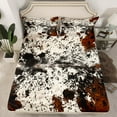 thumbnail image 2 of Manfei Animal Cattle 3pcs Twin Sheet Sets,Cow Print Twin Fitted Sheet,Western Theme Breathable Flat Sheet,Breathable Wildlife Bedroom Decoration, 2 of 7