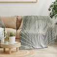 thumbnail image 3 of Boho Moss Green Sunrise Mid Century Throws Blankets Modern Abstract Decorative Blankets Boho Minimalist Geometric Aesthetic Soft Warm Bed Bedding Blankets for Couch Bedroom Office 40"x50", 3 of 6