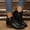 Black, variant on KEVCHE Womens Fall Winter Boots, Pointed Toe Side Zipper Heel, Comfortable Ankle Booties with Square Mid Heel for Daily Wear, Non-Slip Classic Boots, Stylish Pointed Toe Boots for Casual Outings