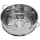 thumbnail image 5 of BRIGHTFUFU Cesta vaporera para alimentos de 22cm, práctica vaporera con asas de acero inoxidable, útil rejilla para vaporera para bollos, para el hogar, cocina, restaurante (plateado), 5 of 7