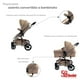 thumbnail image 3 of Carriola De Bebe Crown Portabebe Base De Carro Bambineto  Khaki, 3 of 6