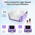 thumbnail image 4 of Lámpara de uñas de gel UV Meremit, 108 W, recargable con sensor automático, 4 of 7