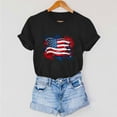 thumbnail image 6 of VerPetridure American Flag Stars Stripes Shirts for Women 4th of July Patriotic Shirt Cute Graphic Blouse USA Flag Tops Summer Tee, 6 of 7
