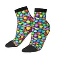 thumbnail image 2 of Bingfone Colorful Easter Eggs1 Design Patterned Men'S Women'S Casual Cotton Socks, 2 of 9