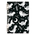 thumbnail image 2 of White Line Dinosaurs Leaves Ring Binder Notebook Journey Note Diary College Ruled Spiral Notebook Study Loose Leaf Paper A5 60 Pages, 2 of 8