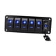 thumbnail image 2 of Panel de interruptores basculantes de 4,2 A con cargador USB doble, voltímetro de aluminio de alta resistencia para vehículos 6 pandillas, 2 of 8