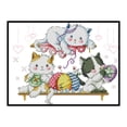 thumbnail image 2 of Wdftyju Bordado parcial gato estampado DIY costura 14CT Kits de punto de cruz (D983) Wdftyju 6xl0bq9ml1ch5tk6D01, 2 of 9