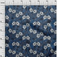 thumbnail image 2 of oneOone Polyester Lycra Medium Blue Fabric Florals Dress Material Fabric Print Fabric By The Yard 56 Inch Wide, 2 of 4
