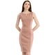 thumbnail image 1 of INSPIRE CHIC Vestido De Tubo Midi Ajustado Sin Mangas Con Cuello En V Para Trabajo En La Oficina Y Negocios Para Mujer Rosa XL, 1 of 6