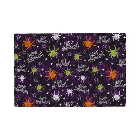 

Placemats Set of 4 Halloween Heat Resistant Non - Slip Place mats Waterproof table mat for Kitchen Dining-4片装