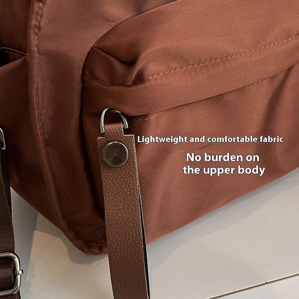 Shoulder Bag for Women, Large Capacity Water Repellent Nylon Crossbody Bag with Multiple Pockets