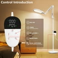 thumbnail image 2 of Light Therapy Lamp 10000 Lux, UV-Free Sun Lamp, 360°Gooseneck Happy Therapy with Remote & Touch Control, for Home, Apartment, Office, 2 of 7