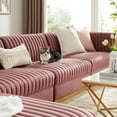thumbnail image 4 of Sanguine Channel Tufted Performance Velvet 5-Piece Modular Sectional Sofa, 4 of 6
