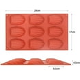 thumbnail image 4 of 2 uds Madeleine Pan de silicona Madeline galletas Pan 9 cavidades Madeleine molde antiadherente para hacer galletas, pasteles y dulces, 4 of 5