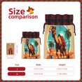 thumbnail image 3 of Pofeuu Cool Camel Oasis Vibes Print Burlap Bags with Drawstrings Drawstring Gift Bags Pouch Bag for Thankgiving Birthday Party Gift Wrapping Treats and Party Favors-Black, 3 of 8