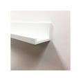 thumbnail image 5 of InPlace Shelving, 9602058E, Size: 72 x 4.5 x 3.5 in, MDF Floating Picture Ledge Shelf, Color: White, One White 72 in shelf, 5 of 5