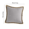 thumbnail image 3 of Dianli Home Decor Pillow Covers 18*18in Linen Trimmed Solid Color Plain Cushion Cases for Sofa Living Room Bed Multi-Purpose Decorative Throw Pillow Slipcovers Today’s Must-Have Bargains, 3 of 6