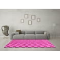 thumbnail image 3 of Ahgly Company Indoor Rectangle Checkered Pink Modern Area Rugs, 3' x 5', 3 of 4