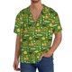 thumbnail image 1 of Fotbe traditional Irish colours Camisa Estampada de Manga Corta para Hombre, Casual de Verano, Estilo Playero, Sin Arrugas-Medium, 1 of 5