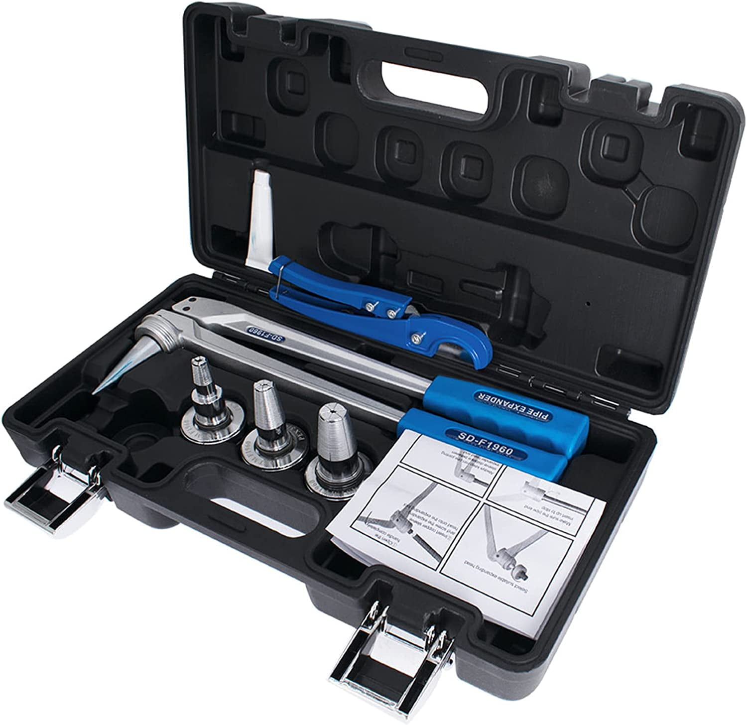 ALL CARB Expander PEX Expansion Tool Manual Expansion Tool Replacement for Propex Expansion Suit Propex Wirsbo Uponor with 1 2 Inch 3 4 Inch 1 Inch Expansion Head and Pipe Cutting Pliers Walmart