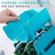 thumbnail image 3 of Dhrs Juego De 3 Organizadores De Nevera Caja De Almacenamiento Congelador Despensa Cerveza Botella Azul Contenedores De Almacenamiento De Bebidas, 3 of 5