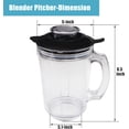 thumbnail image 4 of shiyou-Replacement Cup Compatible with 250w Magic Bullet Replacement Parts,48oz Blender Replacement Pitcher, 4 of 4