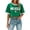 Green, variant on Women's Football Jersey Shirts Mexico Cropped Crewneck Short Sleeve Short Printed T Shirt Top Casual Summer Tee Tops L