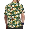 thumbnail image 2 of Wukai Sunflowers And Butterflies Print Men's Short-Sleeved Mesh T-Shirt,Quick-Dry Short Sleeve Workout T-Shirt-Large, 2 of 8