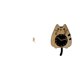 thumbnail image 1 of Gancho de pared plegable,Percheros plegables de pared,Reloj de pared,Reloj de pared decorativo con forma de gato para sala de estar silenciosa,Reloj de pared de madera,decoración moderna, 1 of 7