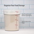 thumbnail image 2 of Recipiente de almacenamiento de alimentos Cambro redondo de 4 litros con tapa (paquete de 2), 2 of 5