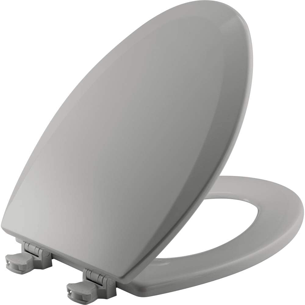 Details about   Elongated Toilet Seats with Slow Close Lid Easy Clean & Change Hinges Seat USA 