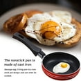 thumbnail image 4 of Nonstick Frying Pan Egg Sausages for Fried Eggs Vegetable Fry Pot Home Bar Hotel Kitchen Reusable Cooking Cookware Kitchenware 12cm, 4 of 6
